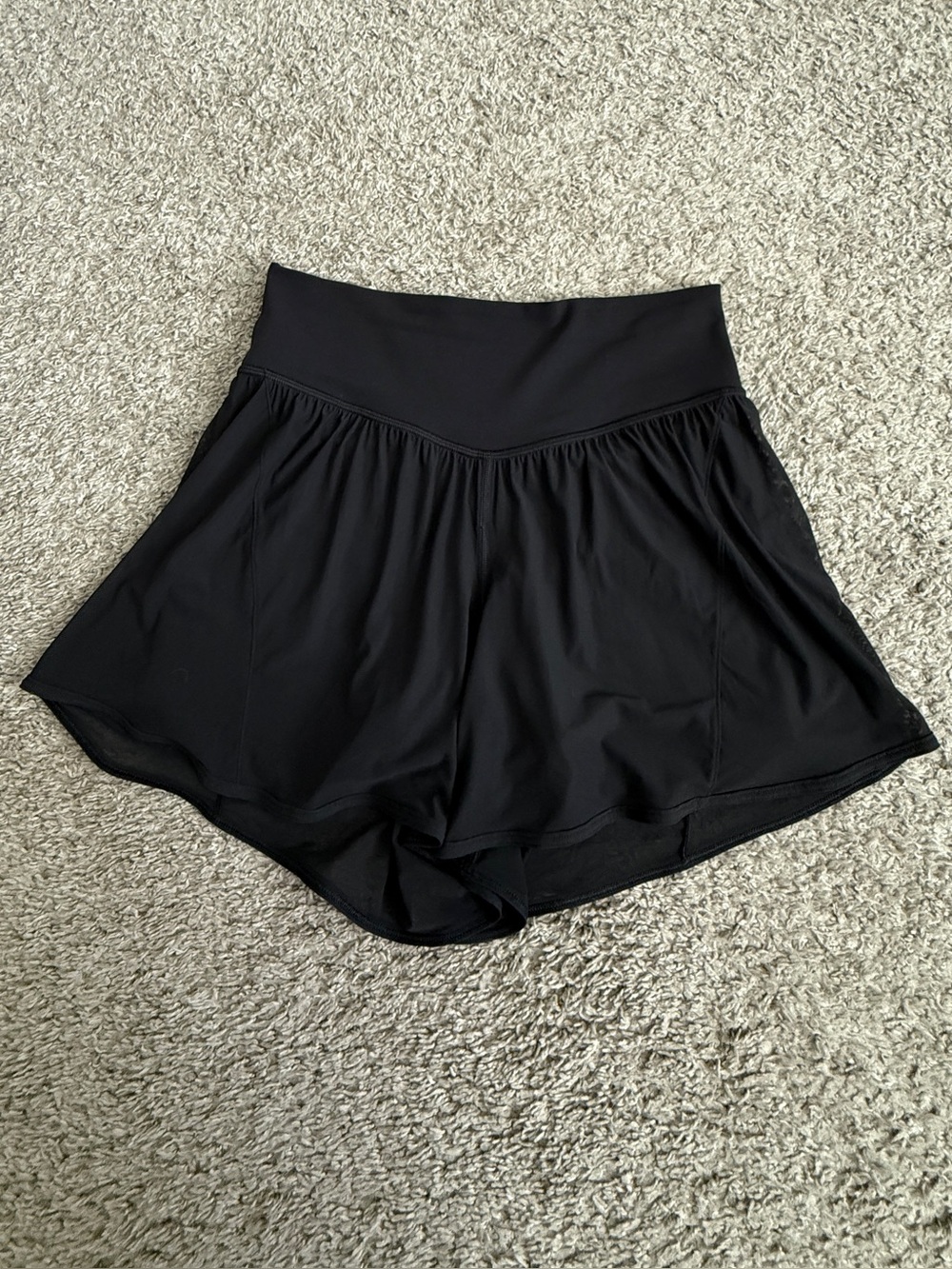 lululemon Nulu and Mesh High Rise Shorts